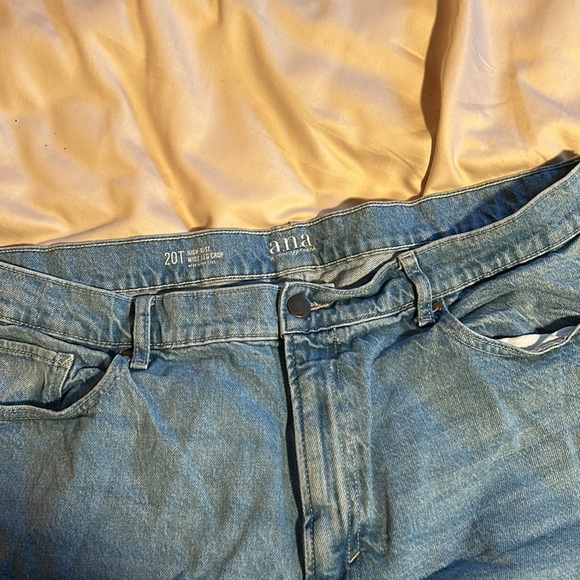 Size 20t A.n.a high rise wide leg crop jeans - Picture 2 of 3